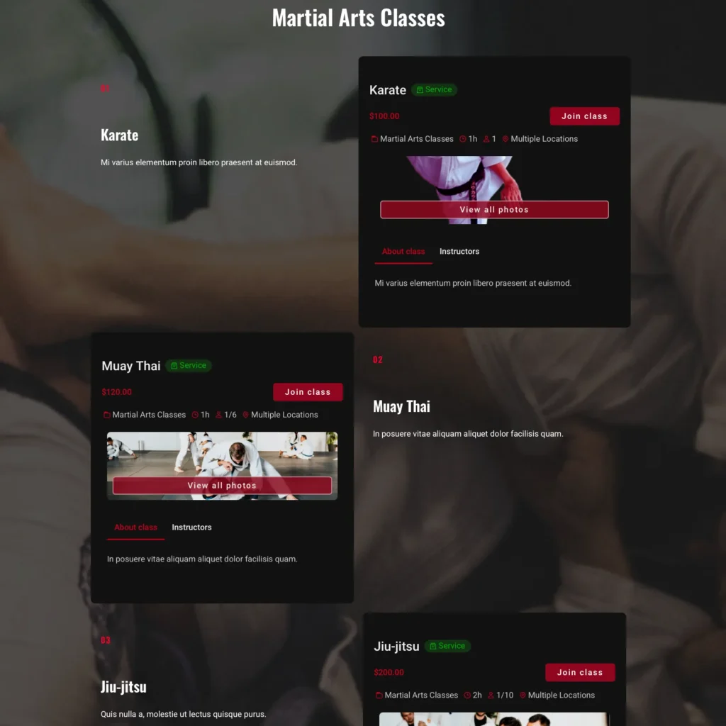 catalog booking form demo dfw booking